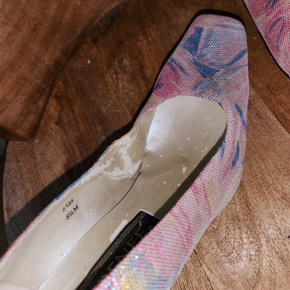 J. Rene Pastel Multi Color 2" Heel Shoes - Picture 6 of 10